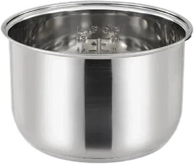 3L 4L 5L Rice Cooker Pot Liner304 Stainless Steel Inner PotCompatible For Midea(4L short1)