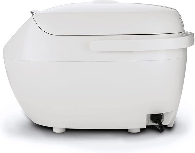 Tiger JBV-A18U-W 10-Cup (Uncooked) Micom Rice Cooker with Food Steamer &amp Slow Cooker White