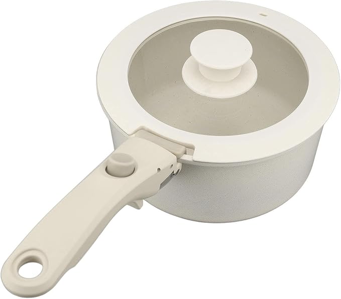 Nons Maifan S Pots and Pans Set with Removable Handle for Gas and Induction Cook - SpaceSaving Kitchen Cookware