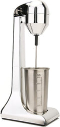 Electric Milk Shaker Maker Commercial Singal Head Milk Shaker Stainless Steel Milk Shake Machine Drink Mixer 100w23000 Rmp with 500ml Stainless Steel cup 15.2*7*4.9in Silver