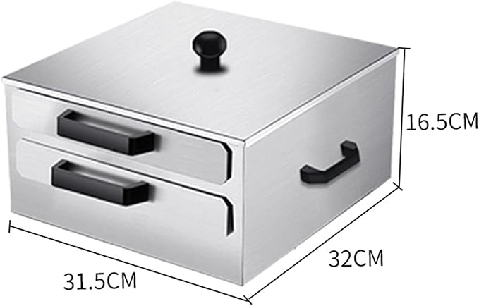 Food-Grade Stainless Steel Rice Noodles Steamer - 2-Layer Rice Noodle Rolls Maker Cantonese Cuisine Roll Cooker with 3 Trays