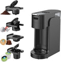 20 Bar Pump Machine 3S Fast Heating 4-in-1 Capsule Coffee Maker 800ml Tank Auto Shut-Off for Home Office (rednational standard)