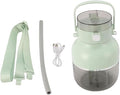 Smoothie Blender 500ml Personal Mixer with Carrying Strap 70W for Kitchen Office Gym Green