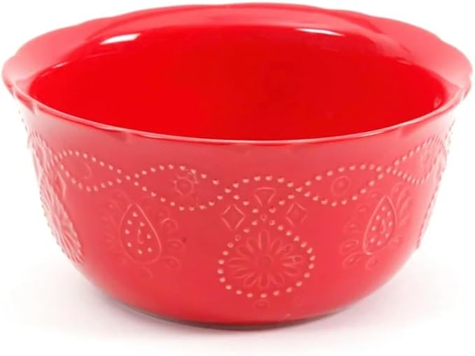 Gorgeous Cowgirl Lace 12-Piece Dinnerware Set Red
