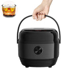 Smart Rice Cooker Mini Multi-Function Household 5L Kitchen Utensils Non-Stick Aluminum Easy to Clean LinerLED Display (Black 5L) (Black 5L)