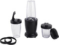 10-Piece Personal Blender Set 300W High-Speed Blender with 3 Jars (10oz 16oz 18oz) Stainless Steel Blades Travel Lids Portable &amp Compact Easy to Clean Black