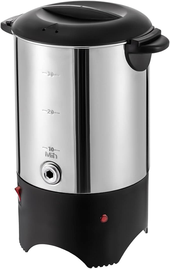 30 Cup Coffee MakerCommercial Coffee UrnCoffee Urns 30 Cup5.2L Electric Coffee UrnsLarge Coffee Dispenser for Home Kitchen Office