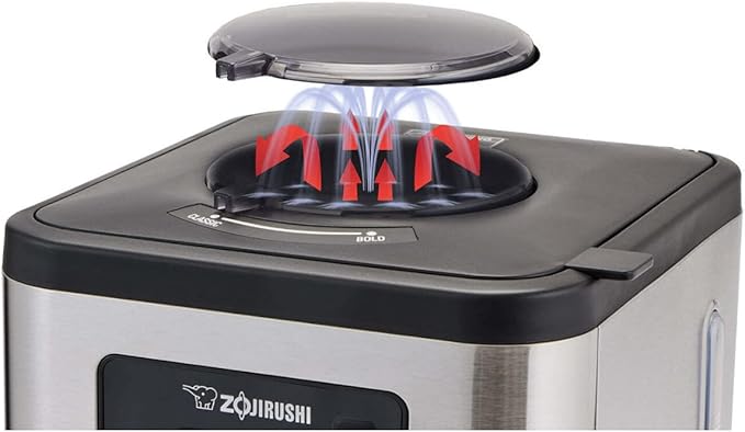 Zojirushi EC-ESC120 Coffee Maker Dome Brew Programmable StainlessSteel and Black