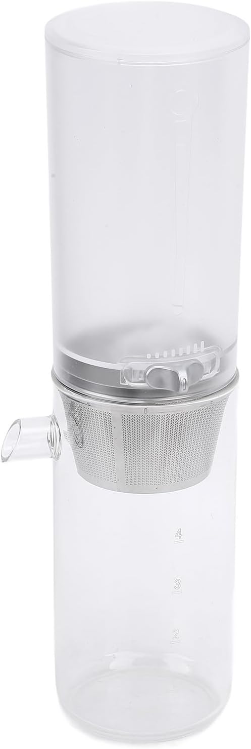 ZJchao Ice Drip Coffee Maker Adjustable Speed Portable Easy Cleanup 400ml High Borosilicate Glass Iced Coffee Brewer Maker for Home Office Travel