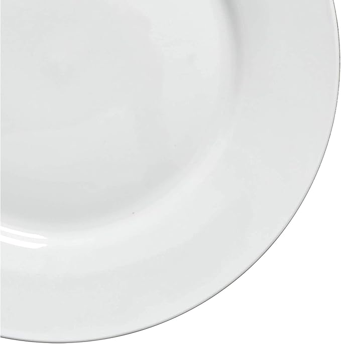 Gibson Home 102563.16RM Classic Porcelain Zen Buffet 16 Piece Round Dinnerware Set with Multi Sized Plates Bowls and Mugs White (2 Pack)