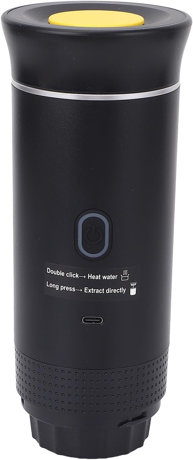 VBESTLIFE Portable Espresso Maker Self Heating Battery Powered 12V Electric Coffee Machine for Office Car Travel Camping Outdoors