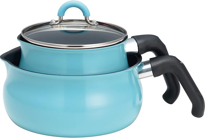Wahei Freiz ToMay AMB-2837 Multi-Pot &amp Multi Pan Set Medium Light Blue Compatible with Induction and Gas