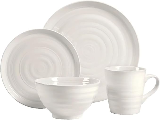 16-Piece Dinnerware Set Plates and Bowls Sets Dishes Dinner Salad Dessert