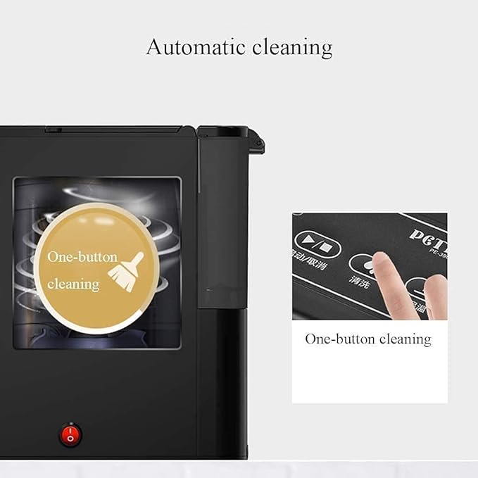 Coffe Maker Coffee Machine 800W Coffee MachineHousehold Fully Automatic Coffee Grinder Steam Type Milk Froth Small Household Coffee Machine Anti-drip Settings