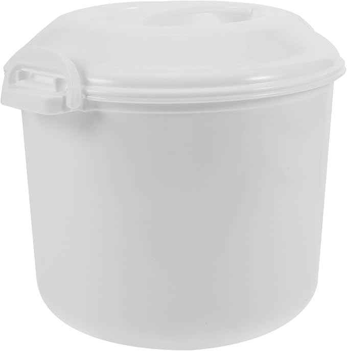 Microwave Rice Cooker with Steamer Basket Large Capacity Reusable Household Rice Cooker Container for Even Heating and Fresh Flavor Retention Versatile Microwaveable Food Steamer