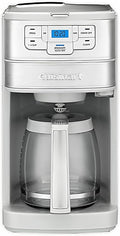 Cuisinart Stainless Steel Automatic Grind and Brew 12-Cup Coffeemaker with 24-Hour Programmability 1-4 Cup Setting and Glass Carafe