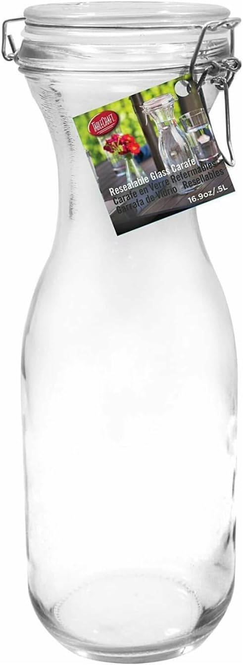 ChefWave Milkmade Non-Dairy Milk Maker Bundle with 2 Pack Resealable Glass Storage Carafes 34oz (3 Items)