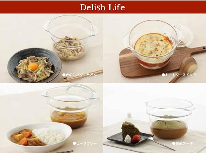 Ishigaki 4712 DelishLife Heat-resistant Glass See-through Stove Up to 2 Cups of Rice Multipot 7.1 inches (18 cm)