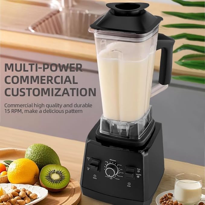 Professional Blender 2400W High Speed Countertop Blender with 68oz / 2L BPA-Free Jar 25000 RPM Powerful Smoothie Blender for Ice Crushing Frozen Fruit &amp Kitchen Use