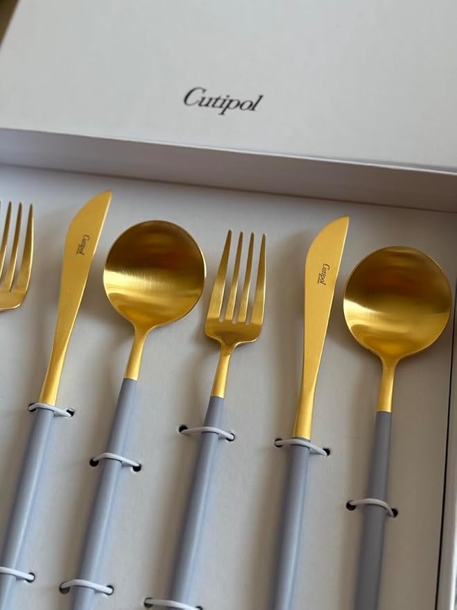 Cutipol GOA Gray Gold Dinner Set 6 Pieces
