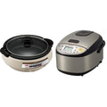 Zojirushi EP-PBC10 Gourmet d'Expert Electric Skillet &amp NS-LGC05XB Micom Rice Cooker &amp Warmer 3-Cups (uncooked) Stainless Black