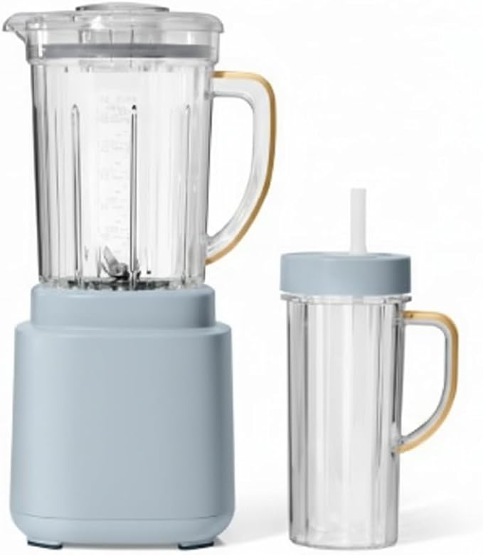 Power Exact Blender System with auto-adjusts speed and power based on ingredients 700W Motor3 Speeds &amp 4 Pre-sets Functions (Cornflower Blue)