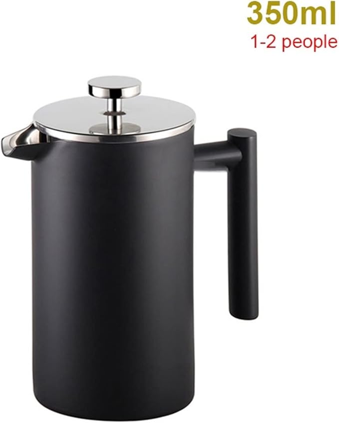 Coffee Carafe Stainless Steel French Press Coffee Maker Double Wall Coffee Percolator Pot Large Capacity Manual Espresso Coffee Maker Machine Convenient(300ml)