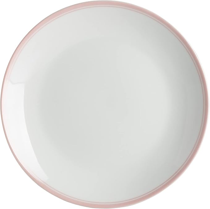 10 Strawberry Street Coupe Double Line 12 Pc Pink Dinnerware Set Misty RoseSM-1200-CP-P