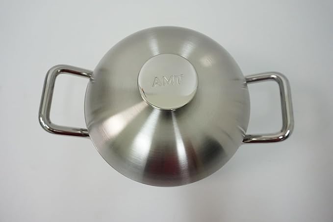 Withmolly316Ti Titanium Stainless Steel Stockpot rice cooker with Lid 6.2in/16cm