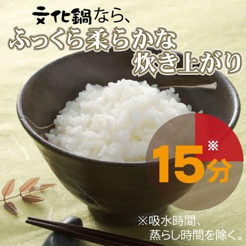 Hokuriku Aluminum HC28-RM202 Cultural Rice Pot 7.9 inches (20 cm)
