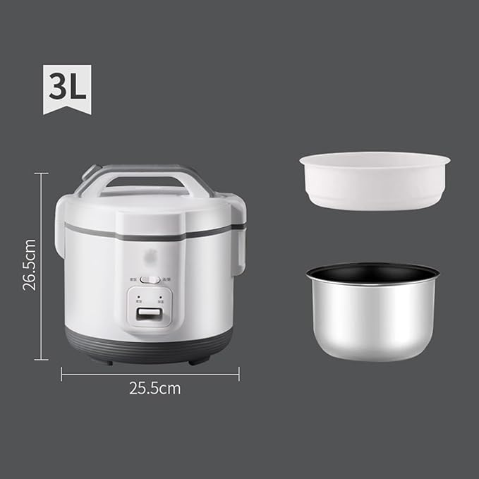 GRFIT Electric Rice Cooker 3L Household Small Rice Cooker Mini Steam Rice Cooker Dormitory 1-3 People Steam Cooker