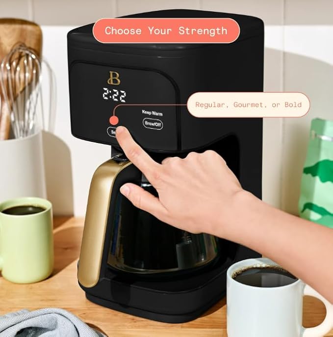 Beauti Coffee Maker 12 cup Programmable Brewing Versatility Advanced Programming 1200 W Keep Warm mode