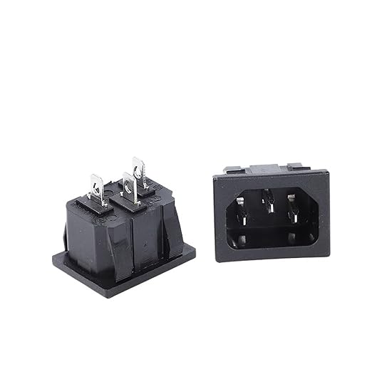 Socket Switch S-03-12 Three-pin Vertical AC Socket Pin-Shaped Rice Cooker Electric Kettle Household Appliance Switch