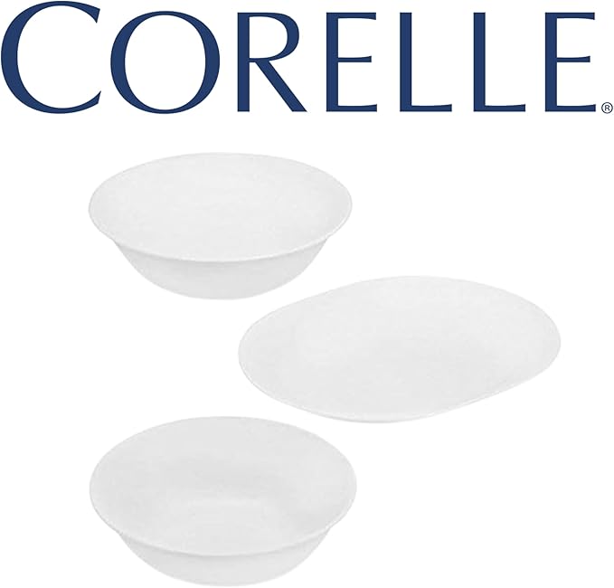 Corelle White 3-Piece Completer Set