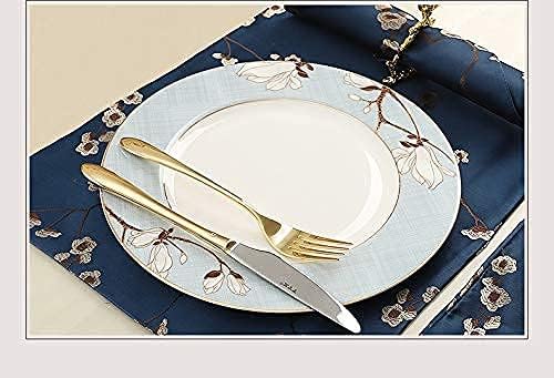 Chinese Flower Pattern Dinnerware Set Bone China Phnom Penh Plates and Bowls Set for Restaurant and Wedding Gifts Dinnerware Plates Set (2)