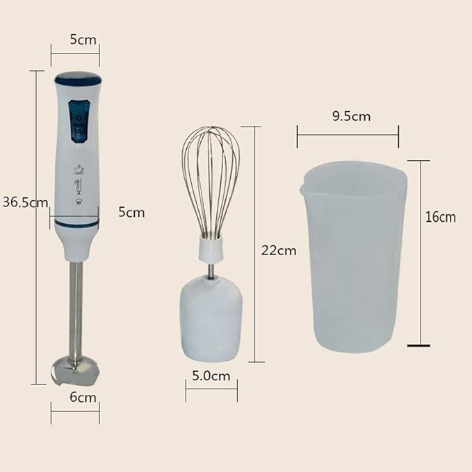 Immersion Hand Blender 1000w 3-in-1 Stick Blender Smart Stepless Speed Control Multi-Purpose Handheld Stick Blender Heavy Duty Copper Motor Brushed Stainless Steel Finish with Whisk Milk Frot