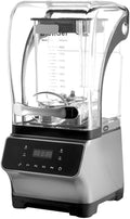 Smoothie Blender2600W Commercial Countertop Multiple Speed Smoothie Blender1.6L High Speed Smoothie MakerHousehold Quiet Blenderfor Puree Crush Ice Smoothies(Silver)