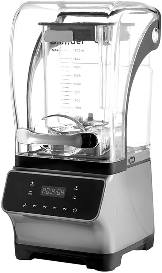 Smoothie Blender2600W Commercial Countertop Multiple Speed Smoothie Blender1.6L High Speed Smoothie MakerHousehold Quiet Blenderfor Puree Crush Ice Smoothies(Silver)