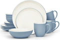 Noritake Colorwave Ice 16-Piece Coupe Set Service for 4 in Blue/Ice
