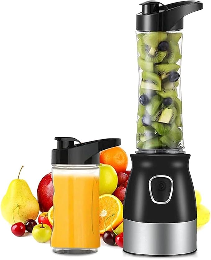 Juicer MachinesBPA-Free 500W Portable Personal Blender Blender Food Processor with Chopper Bowl 600Ml Juicer