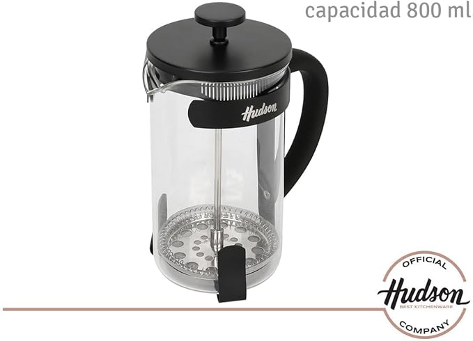 HUDSON French Press Coffee and Tea Maker 9 cups black