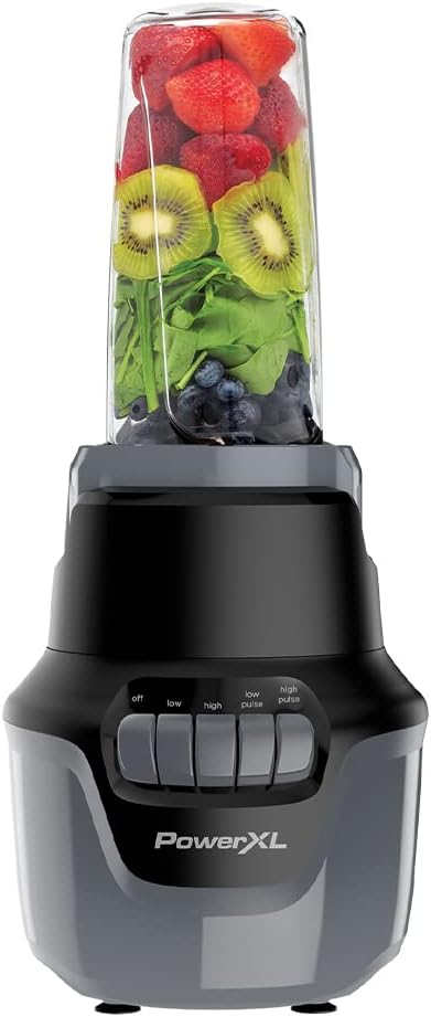 PowerXL Boost Blender 4 Speed 800 Watts 48-oz Glass Jar Black