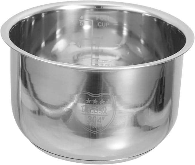 Garneck Household Cooker Inner Pot Stainless Steel Rice Cooker Pot Cooking Liner