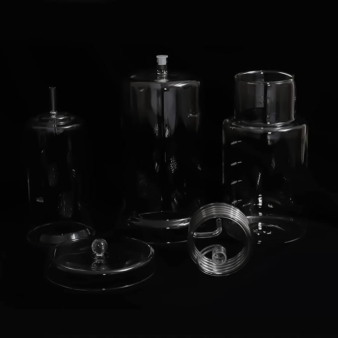 Ice Drip Coffee Maker 2.5L Iced Coffee Maker Drip Tea Maker Tower Wooden Stand Glass Dripper Machine Cold Brew for Making Delicious Cold Extracted Coffee at Home Coffee Shops