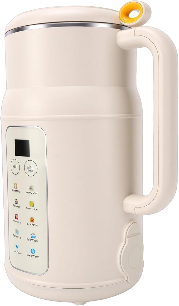 TOPINCN Nut Milk Maker Machine1200ml Capacity Automatic Nut Milk Blender with Quiet Crushing Smart Timing Design Multifunctional Cooking Blender for Home Use (US Plug 110V)