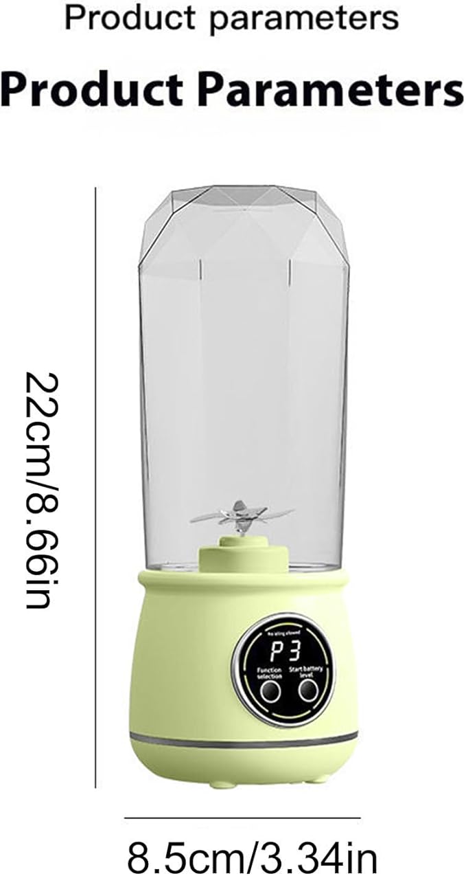 Personal Blender With Portable &amp Cordless 550ml Cordless Fruit Blender Travel Smoothies Maker Leakproof Material For Fruits Vegetables Travel Office Gym Camping