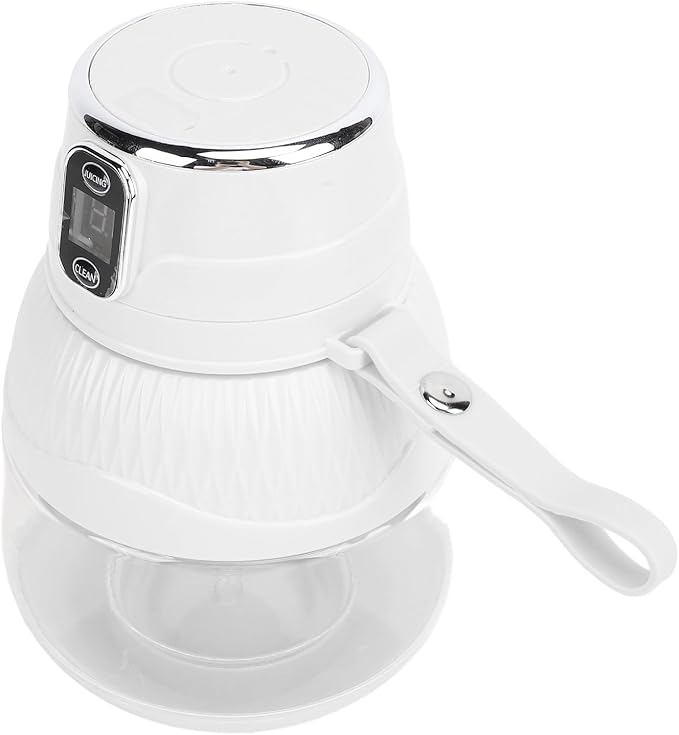 500ML Portable Juicer Cup for Smoothie Maker for Shakes and Smoothies Cordless Blender Multifunctional Electric Blender with Travel Lid for Kitchen Home Office (White)