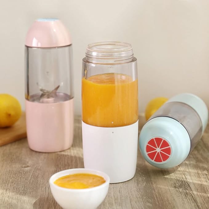 Portable Blender for Shakes and Smoothies Personal Travel Blender for Protein with 4000mAh USB Rechargeable Battery Crush Ice Frozen Fruit and Drinks 380ml Mini Travel Cup (Color : Blue)