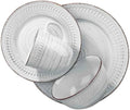 Dinnerware Set 16 Pieces - Teal (White)
