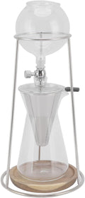 Drip Tower Coffee MakerLarge Capacity Reusable Glass Iced Coffee Maker Iced Tea Maker for Cafe Home Kitchen